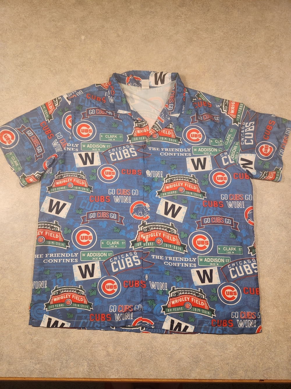 Carmar Blue Chicago Cubs Short-Sleeve Polo